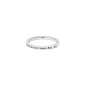 Silver TRUST IN THE LORD Ring