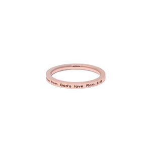 Rose Gold NOTHING CAN SEPARATE ME Ring
